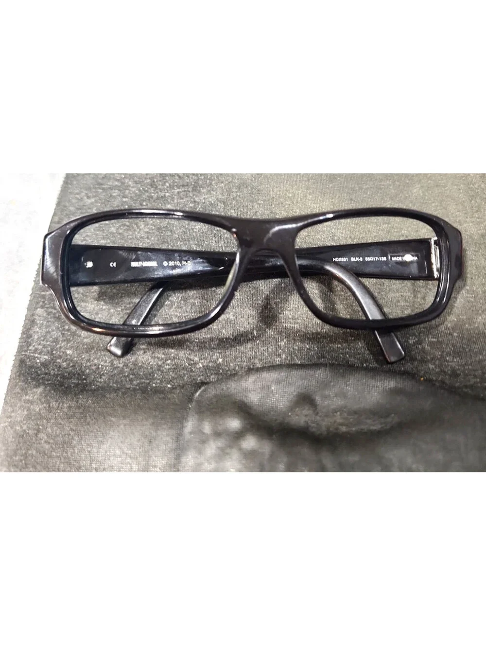 Harley Davidson HDX801 Black Rectangle Sunglasses Frame 55-17 135